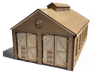 Model Railway Double Locomotive Shed