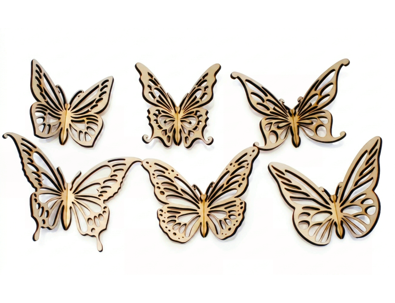 Laser Cut Butterfly Set