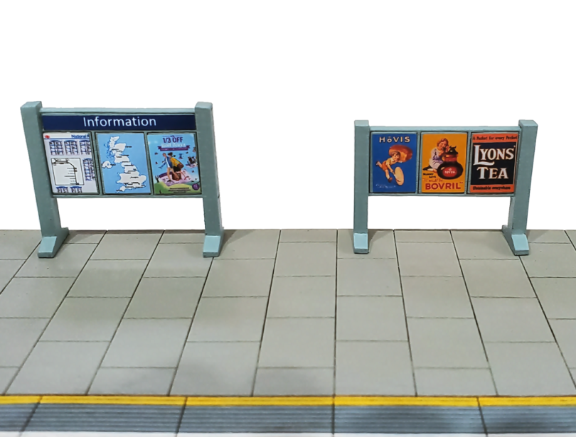 Model Railway Notice Boards and Posters