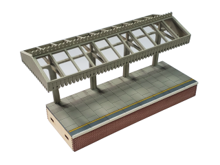 Model Railway Station Platform Canopy