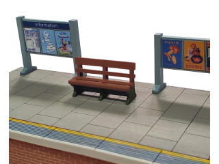 Model Railway GWR Bench Set