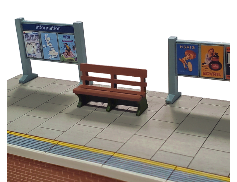 Model Railway GWR Bench Set