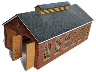 Model Railway Double Locomotive Shed